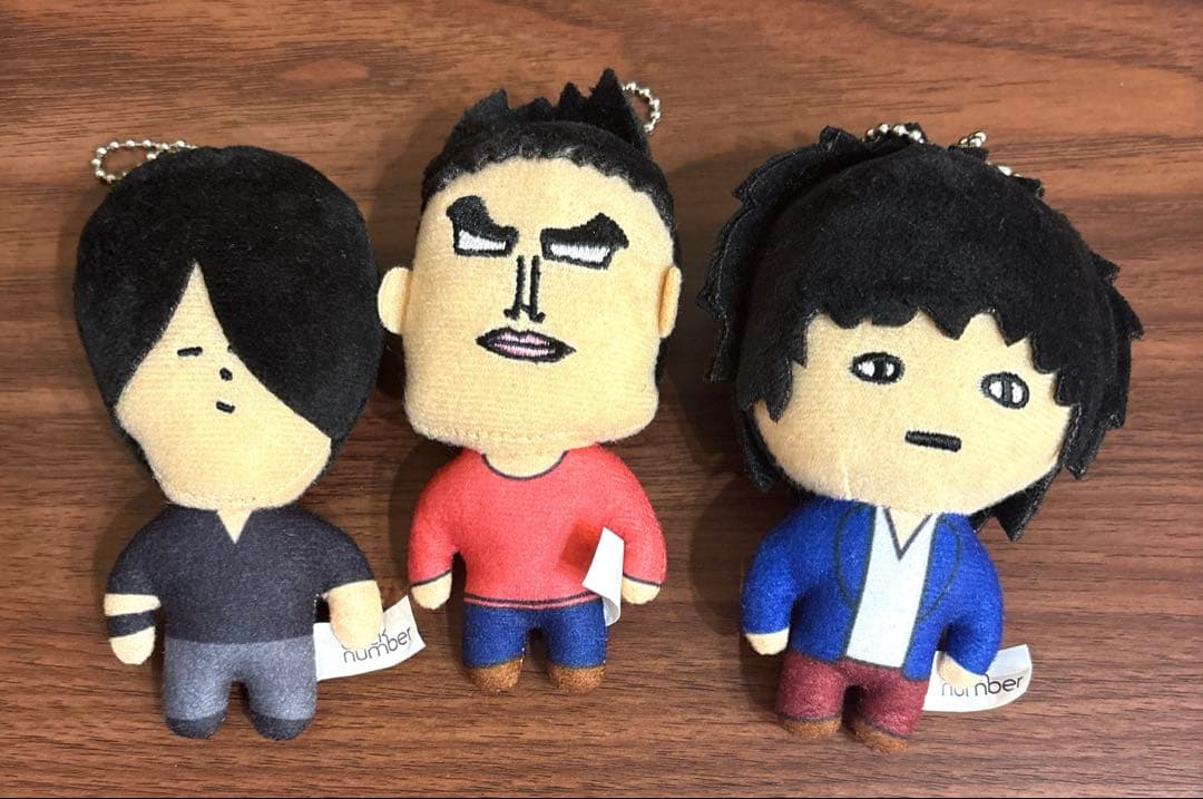 back numberメンバー　ぬいぐるみキーホルダー