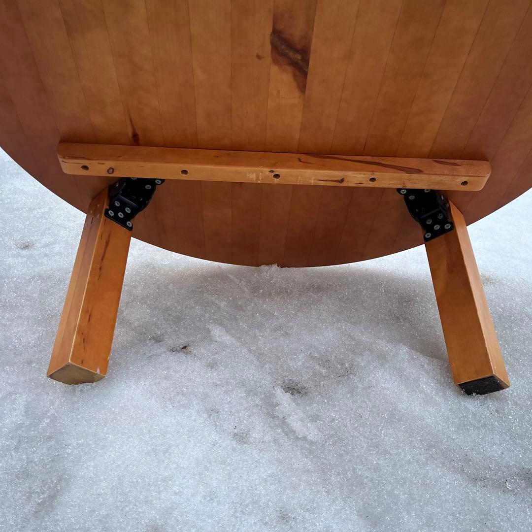 丸テーブル　座卓　ちゃぶ台　レトロ　アンティーク　直径80 高さ31