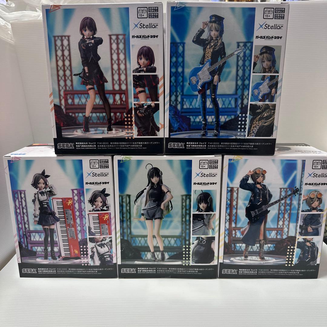 ガールズバンドクライ XStellar フィギュア5点セット