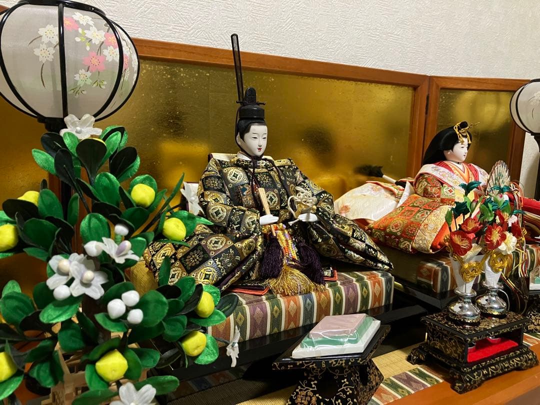 雛人形 西陣 小道具セット ひな祭り 雛道具 賀春雛