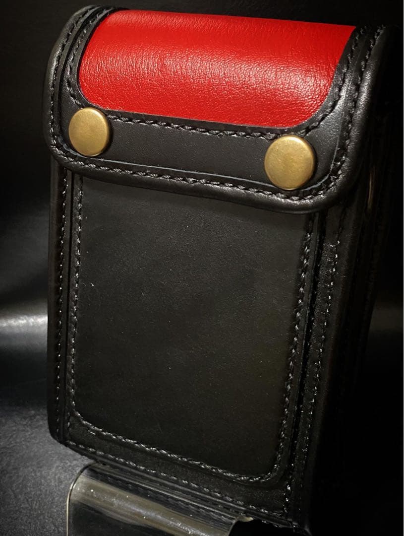 【レザーハンドメイド_全て手縫い】ドロップインダーツケースNo.71
