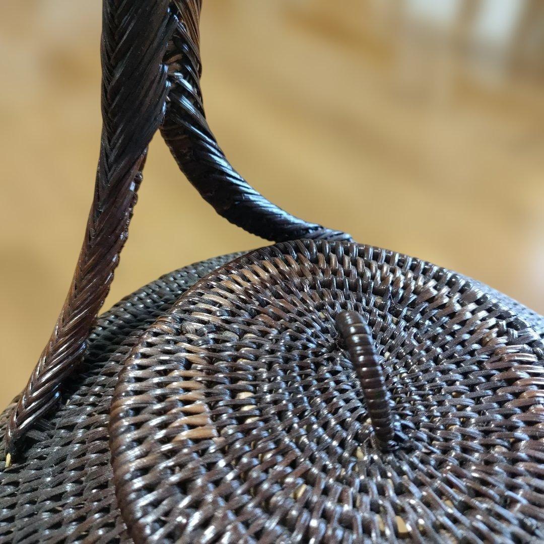 ブカバスケット パプアニューギニア 手編み かごバック 壷 置物