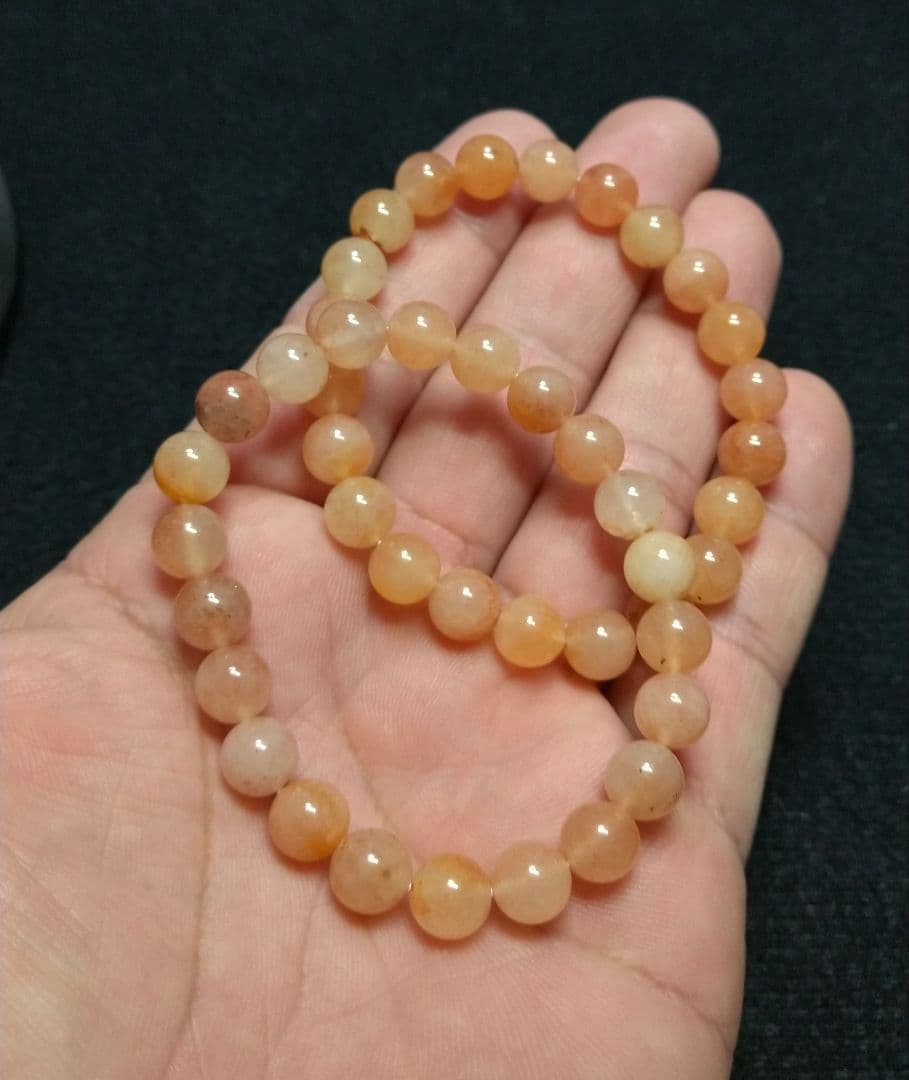 【ヒマラヤ産】レッドアゼツライト《２本セット》ブレスレット　希少　美品