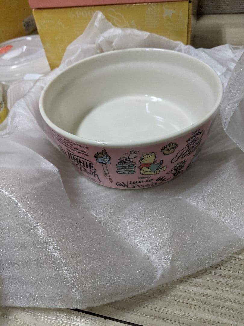 未使用品クマのプーさん　陶器セット　レンジパック3個セット×3個