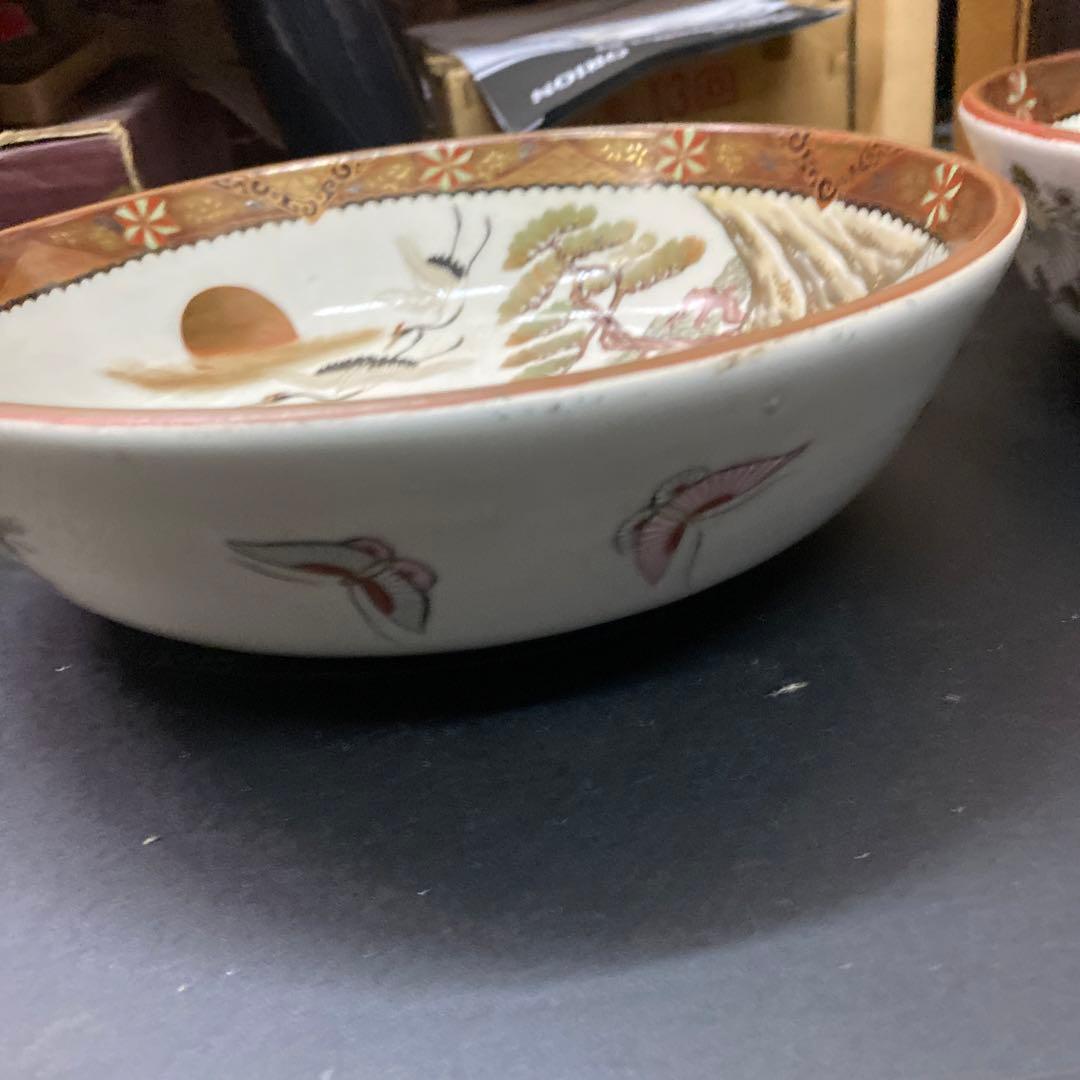 九谷焼　上出製　大鉢　骨董　年代物　食器　煮物鉢　アンティーク