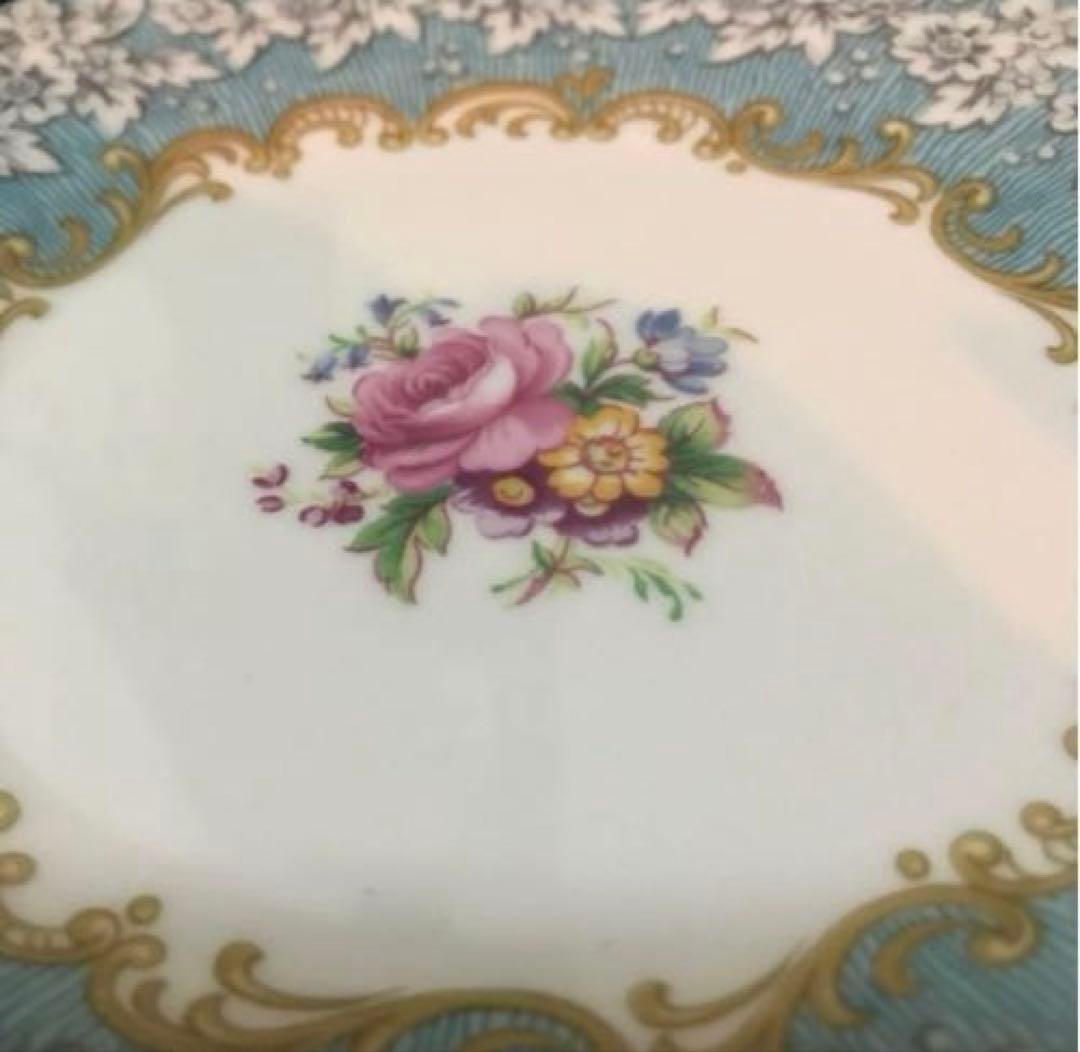 ロイヤルアルバート　エンチャントメント　プレート　ブルー　ローズ　3枚セット