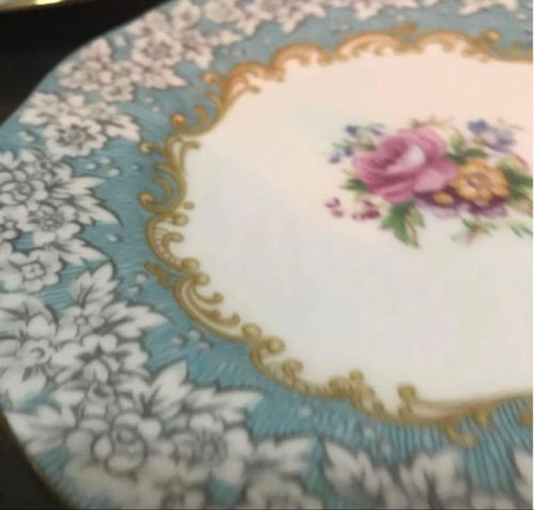 ロイヤルアルバート　エンチャントメント　プレート　ブルー　ローズ　3枚セット