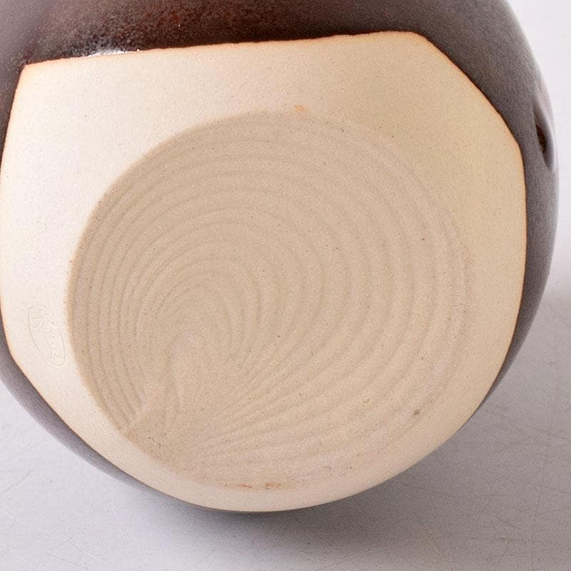 茶道具　洛東香月作　肩衛茶入　蜀江錦仕覆付　共箱　V　7584