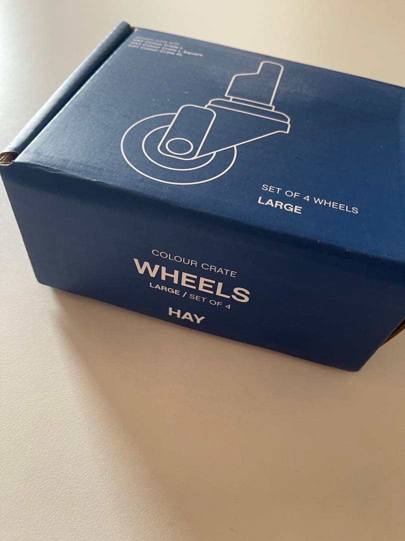 HAY COLOUR CRATE WHEELS L SET OF 4 キャスター