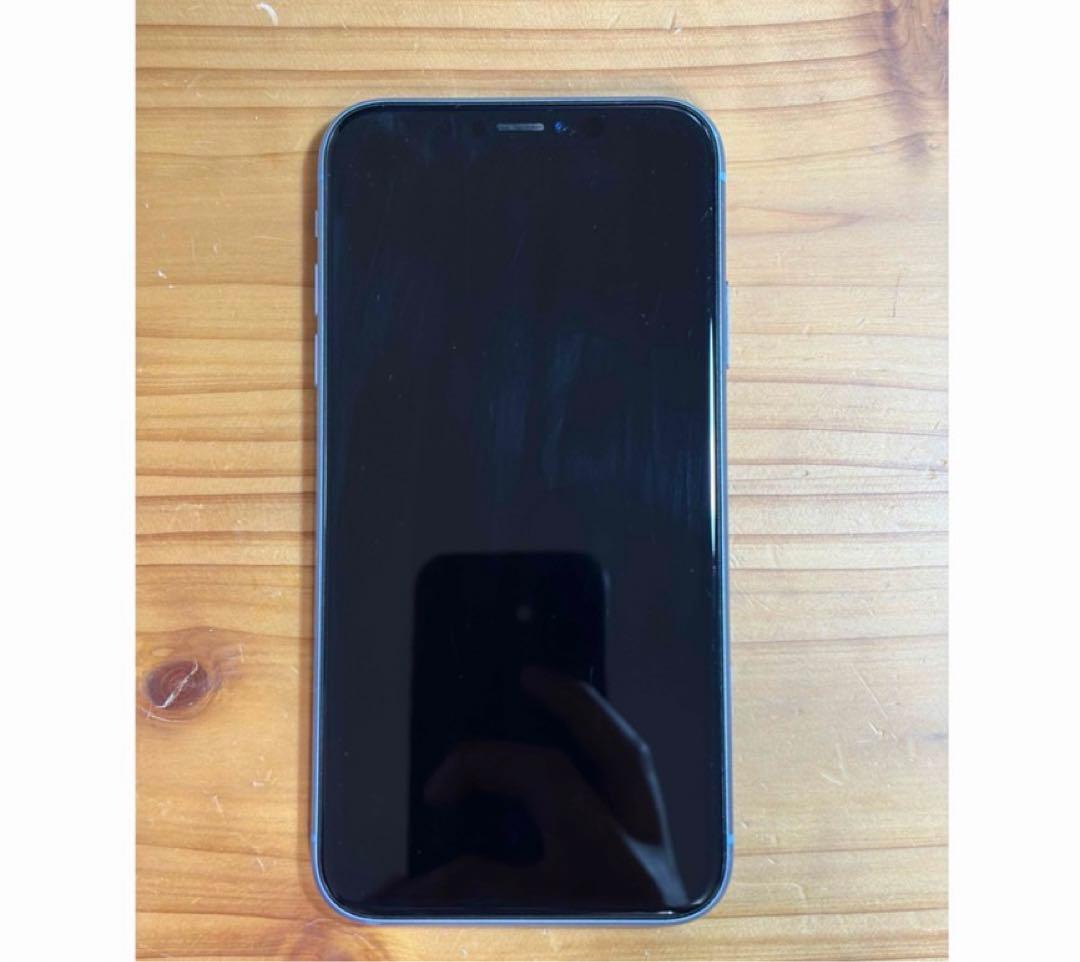 iPhone XR 64GB 本体 ブルー　純正バッテリー