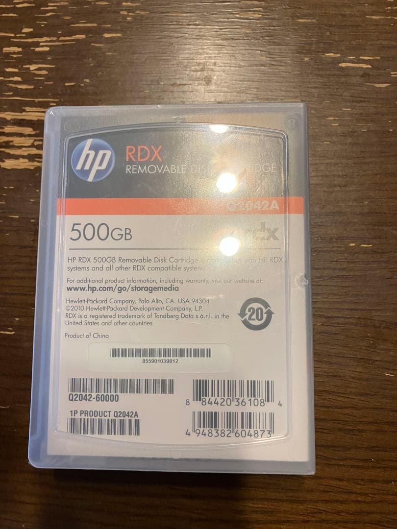 外付けハードディスク・ドライブ HP RDX 500GB Removable Disk Cartridge