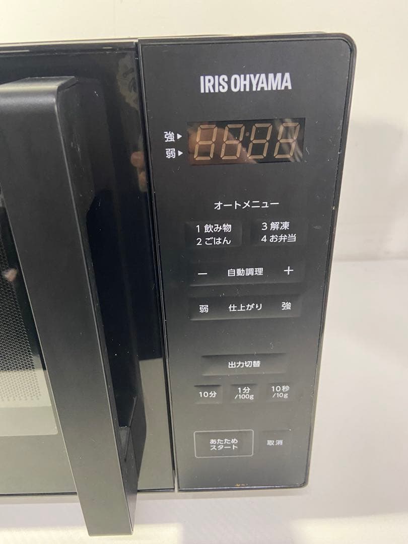 美品　アイリスオーヤマ 電子レンジ IMB-F2001-B フラット