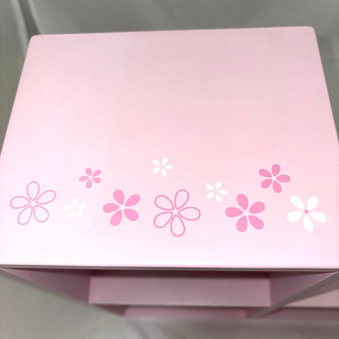 ハローキティ 木製 収納ボックス 小物入れ チェスト 棚