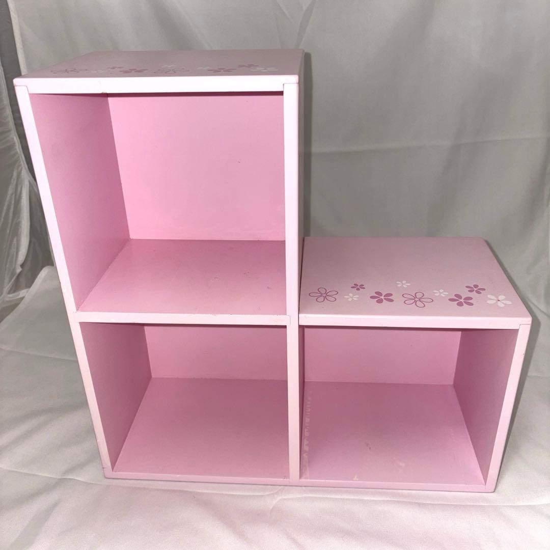 ハローキティ 木製 収納ボックス 小物入れ チェスト 棚