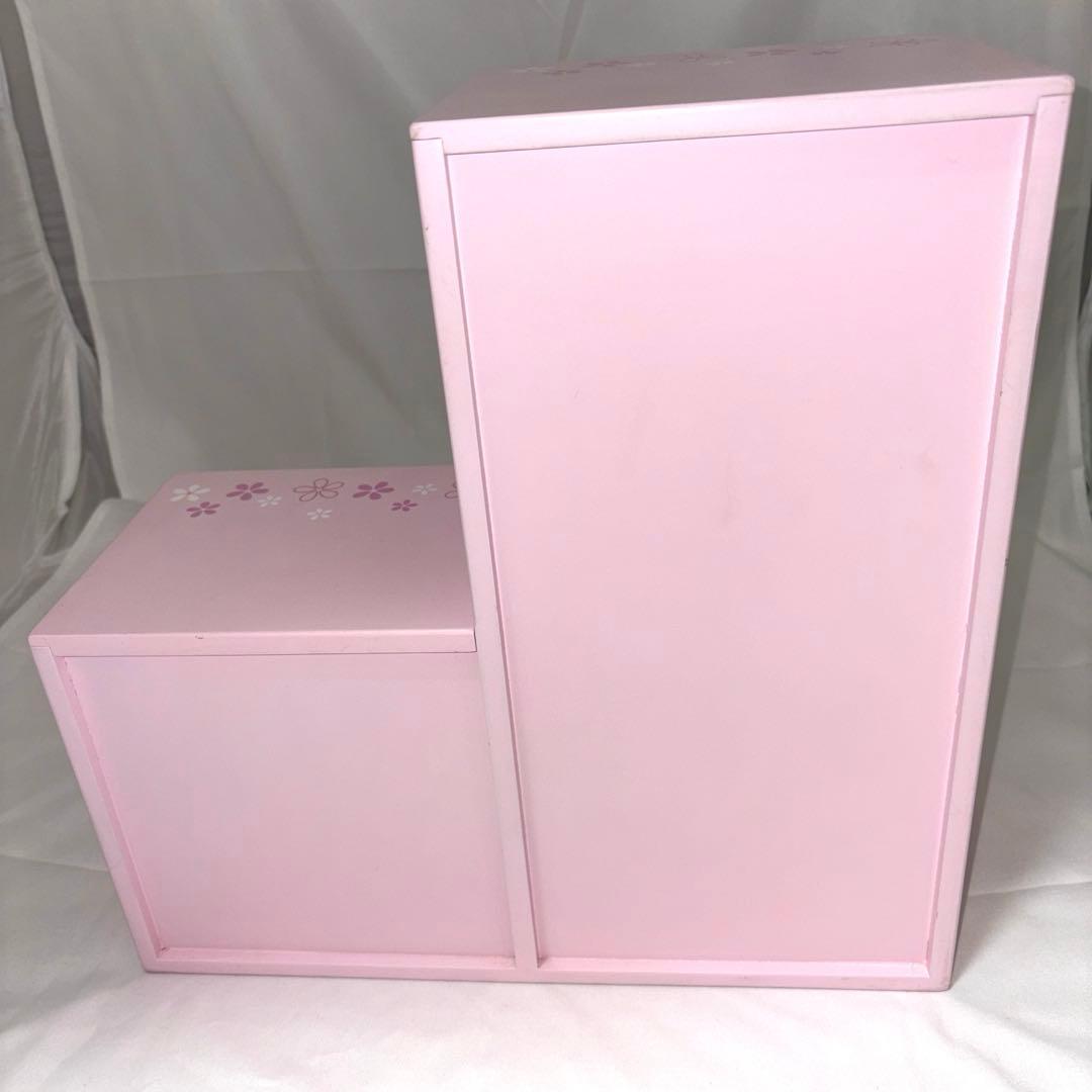 ハローキティ 木製 収納ボックス 小物入れ チェスト 棚