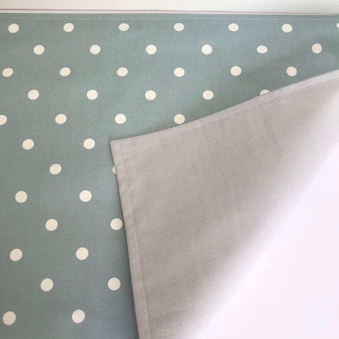 ※まりっぺ様　確認用　ランチョンマット　35×55 くすみブルードット　給食袋