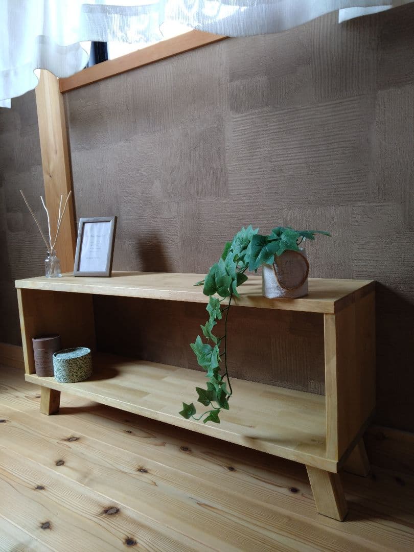 【送料無料】ハンドメイド　テレビ台　ローテーブル　北欧家具飾り棚　収納棚