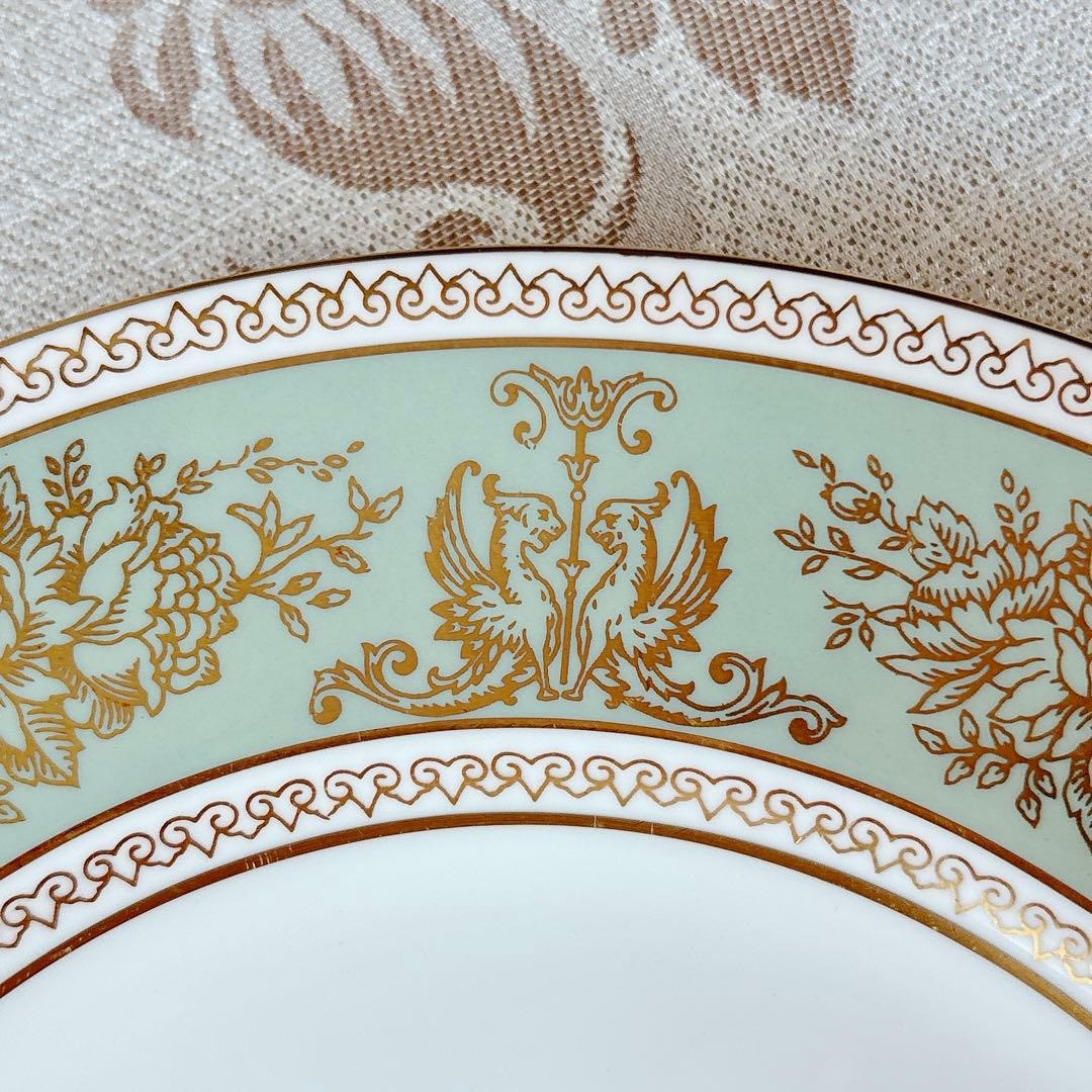 ウェッジウッド　黒壺　コロンビアセージグリーン　皿　21センチ　2枚