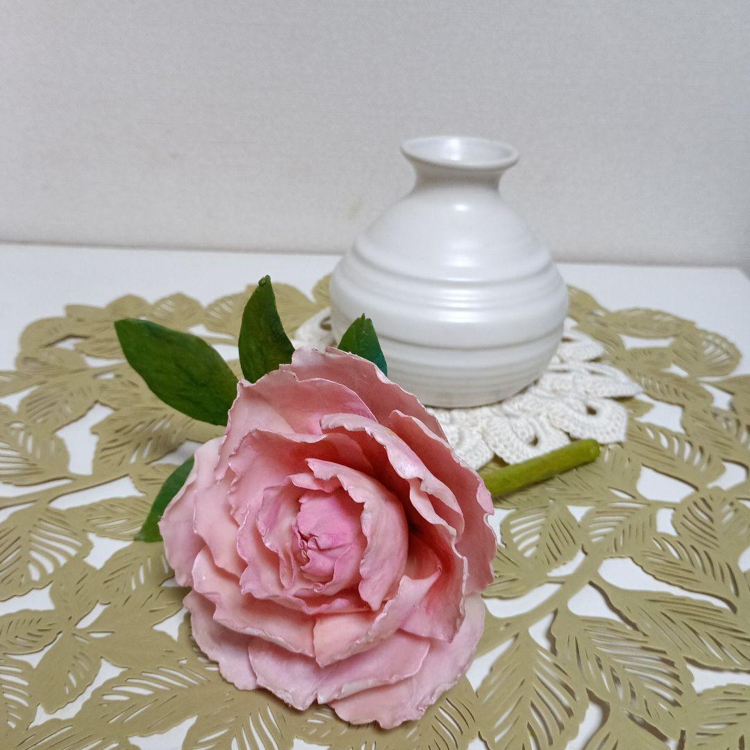 専用　チューリップのアレンジメント　ピンクの芍薬　クレイフラワー　樹脂粘土