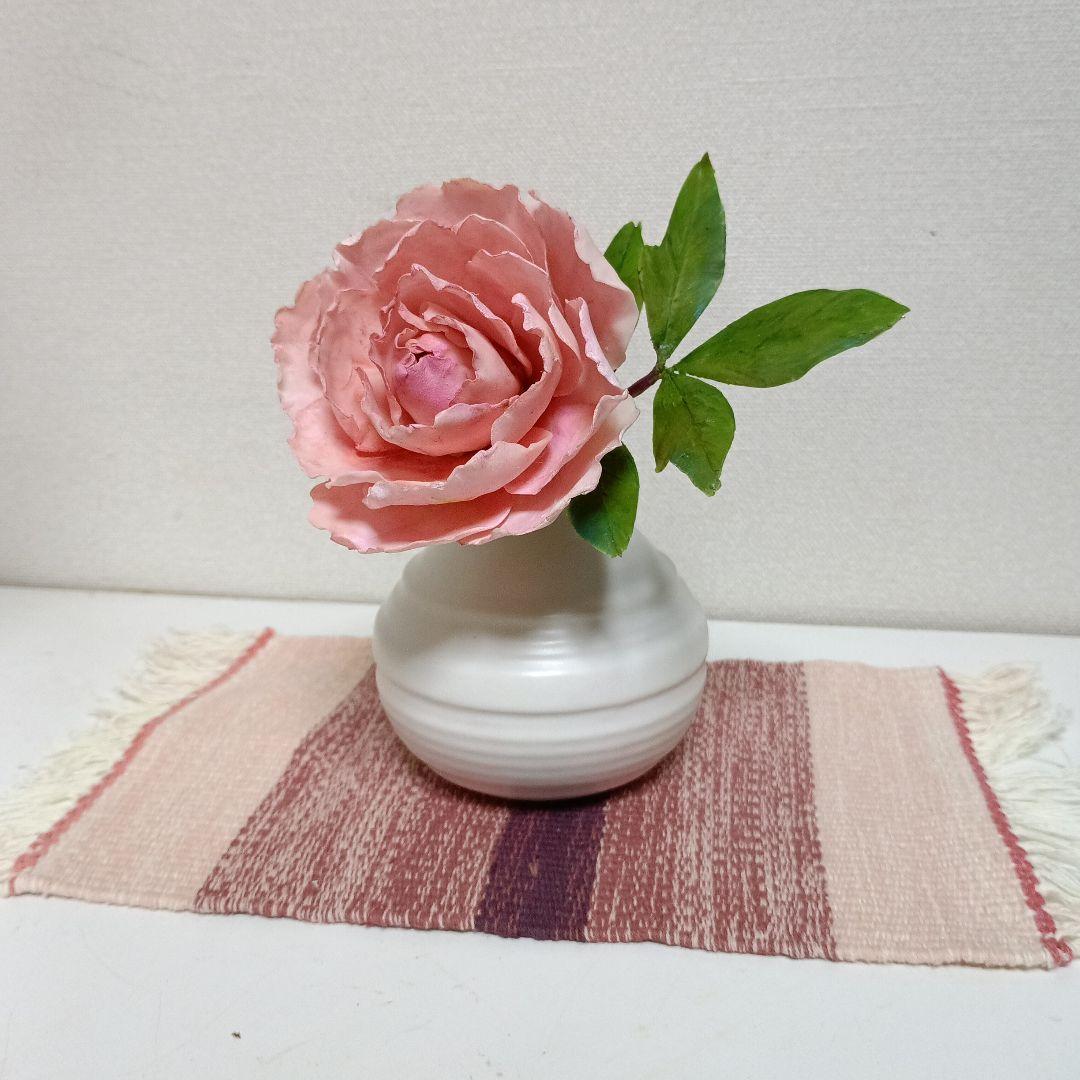 専用　チューリップのアレンジメント　ピンクの芍薬　クレイフラワー　樹脂粘土