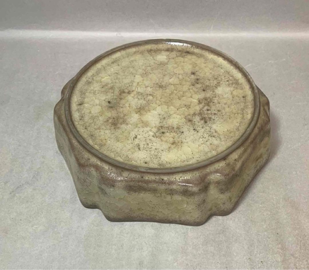 中国 六角輪花盤　f2250202