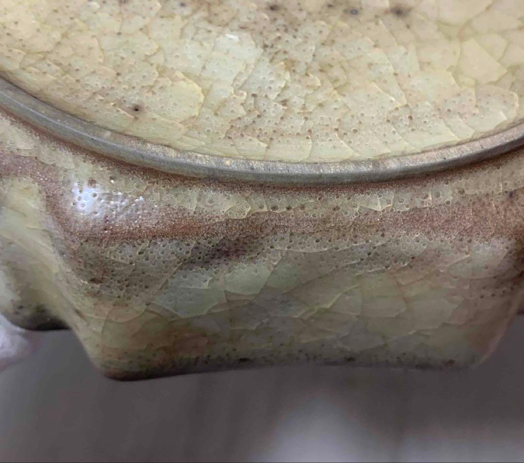 中国 六角輪花盤　f2250202