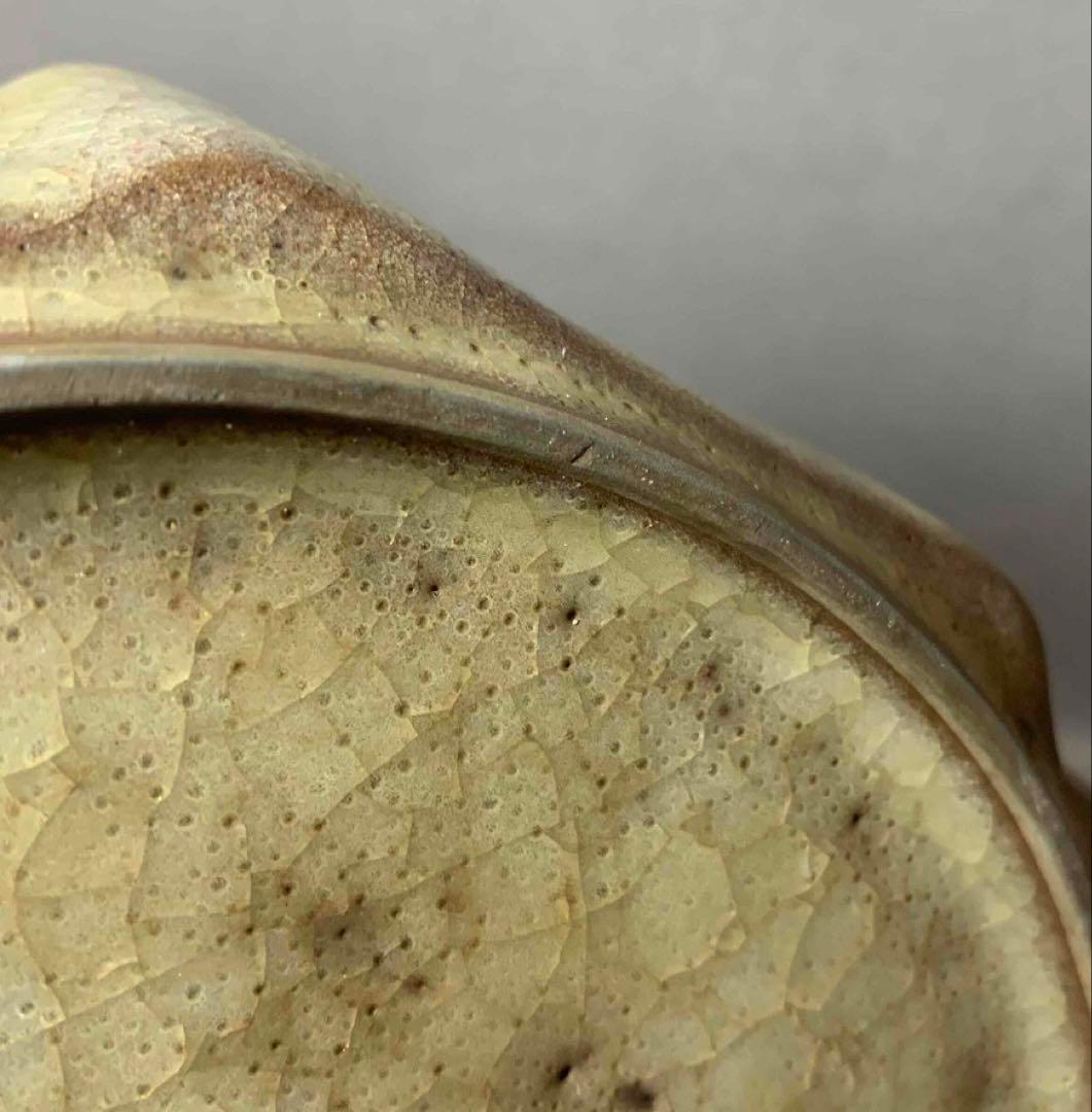 中国 六角輪花盤　f2250202