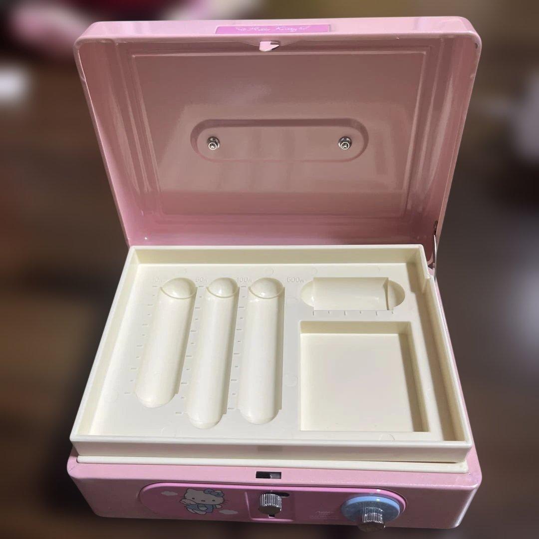 サンリオ エンジェルキティ 手提げ金庫 ダイヤル式 鍵付き 1999年