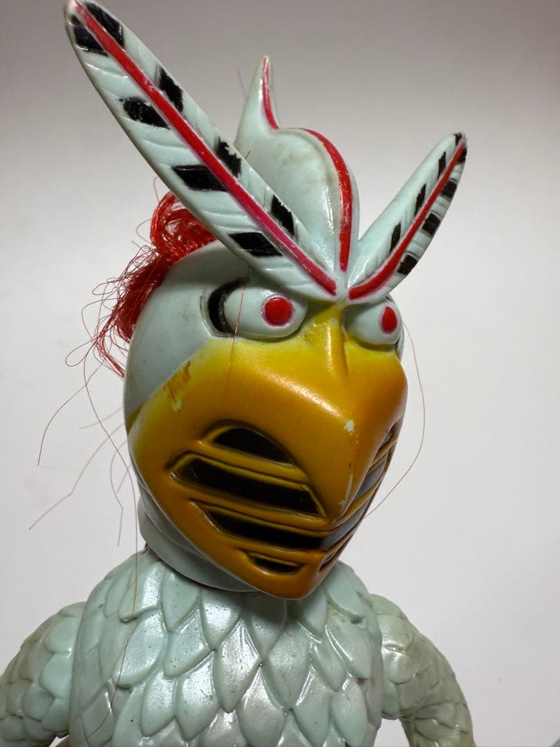 当時物 レトロ 変身忍者嵐 旧バンダイ 当時物ソフビ 面取れ　ソフビ ブルマァク