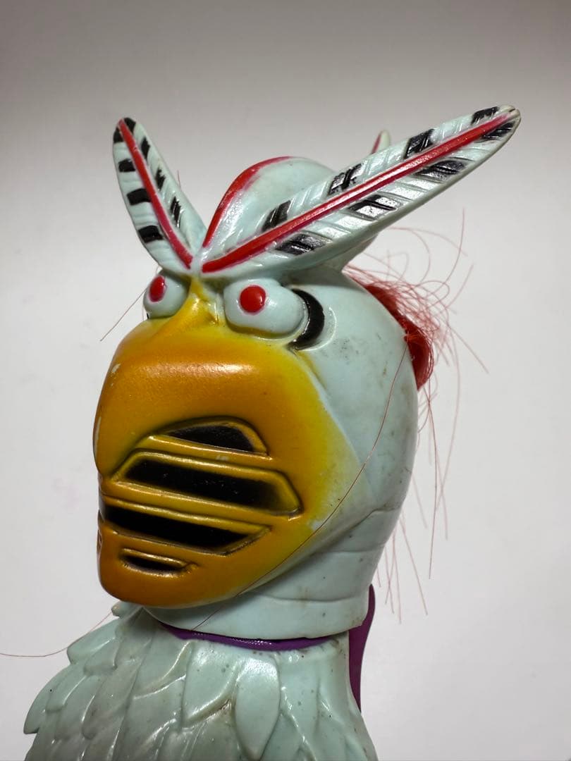 当時物 レトロ 変身忍者嵐 旧バンダイ 当時物ソフビ 面取れ　ソフビ ブルマァク