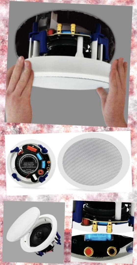 ❤スタイリッシュでお洒落なカフェ仕様❣埋込み型☆天井スピーカー♪❤