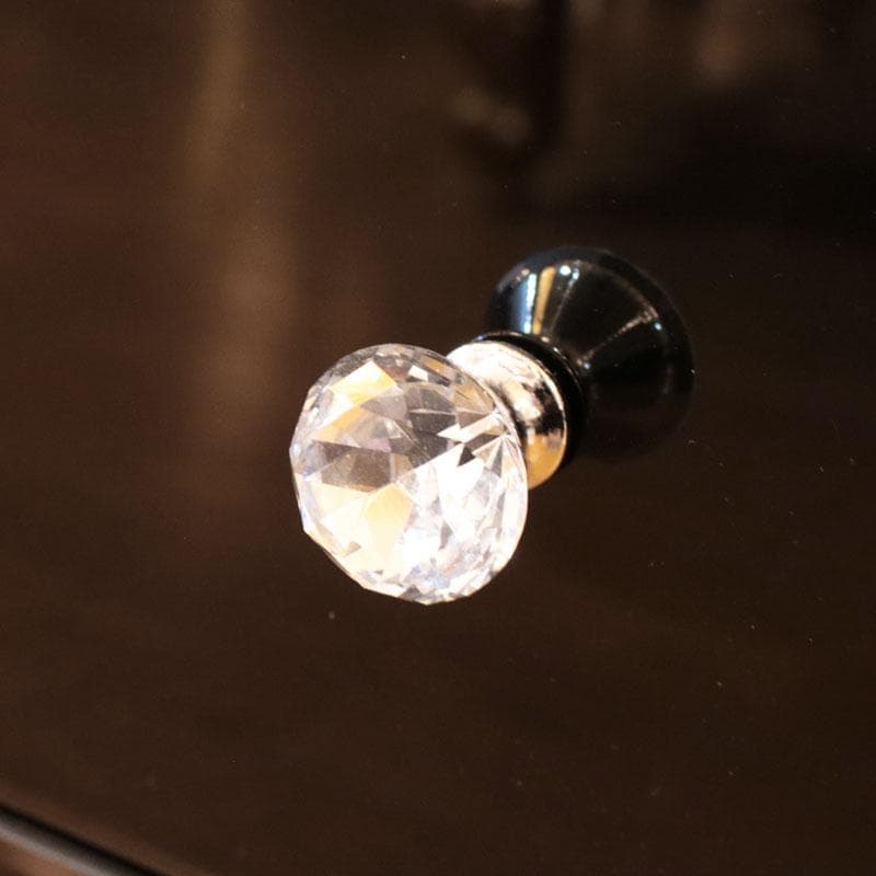 ジュエル ミラーチェスト 3段 ブラック 引出 ドロワー 143-033-001