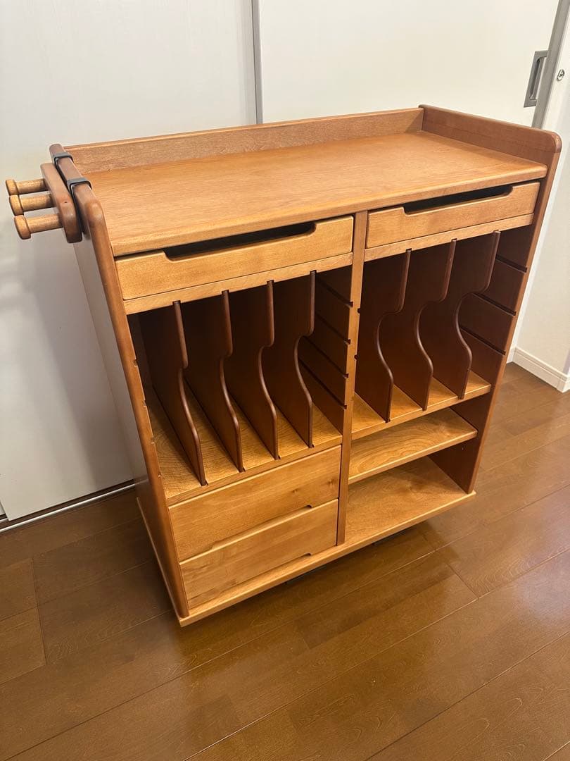 起立木工製 樺材ランドセルラック 使用感極小