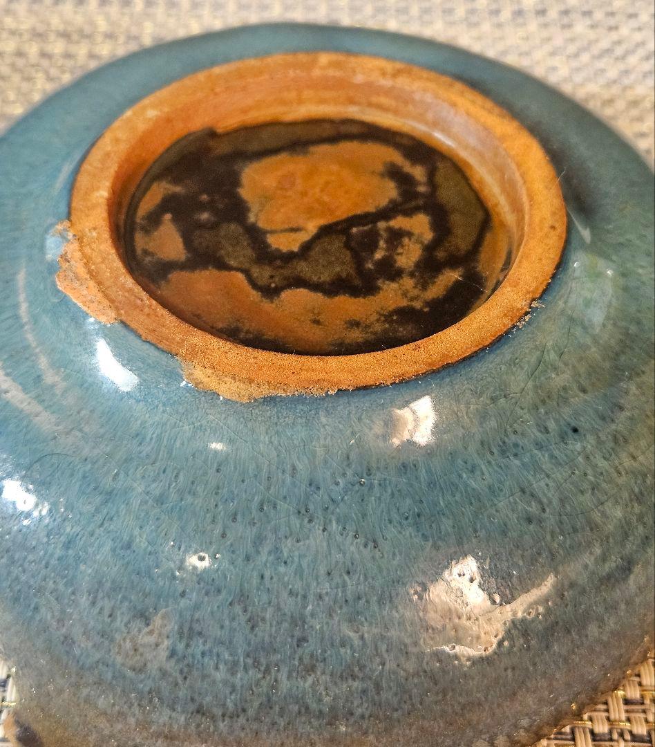 中国古陶磁　鈞窯　窯変　澱青釉紫紅斑釉　桃形　水滴　水盂　筆洗　文房四宝　書道具