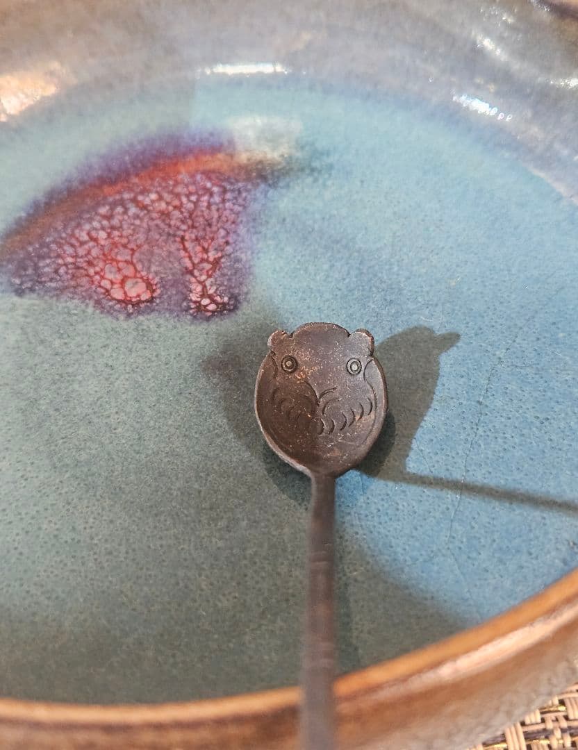 中国古陶磁　鈞窯　窯変　澱青釉紫紅斑釉　桃形　水滴　水盂　筆洗　文房四宝　書道具