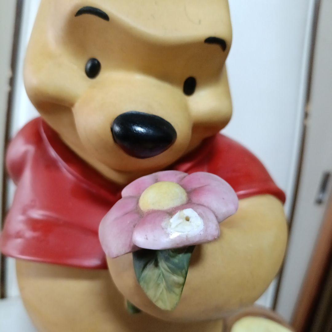 加藤工芸　くまのプーさん　スタチュー　陶器　置き物　ガーデニング　ビッグサイズ