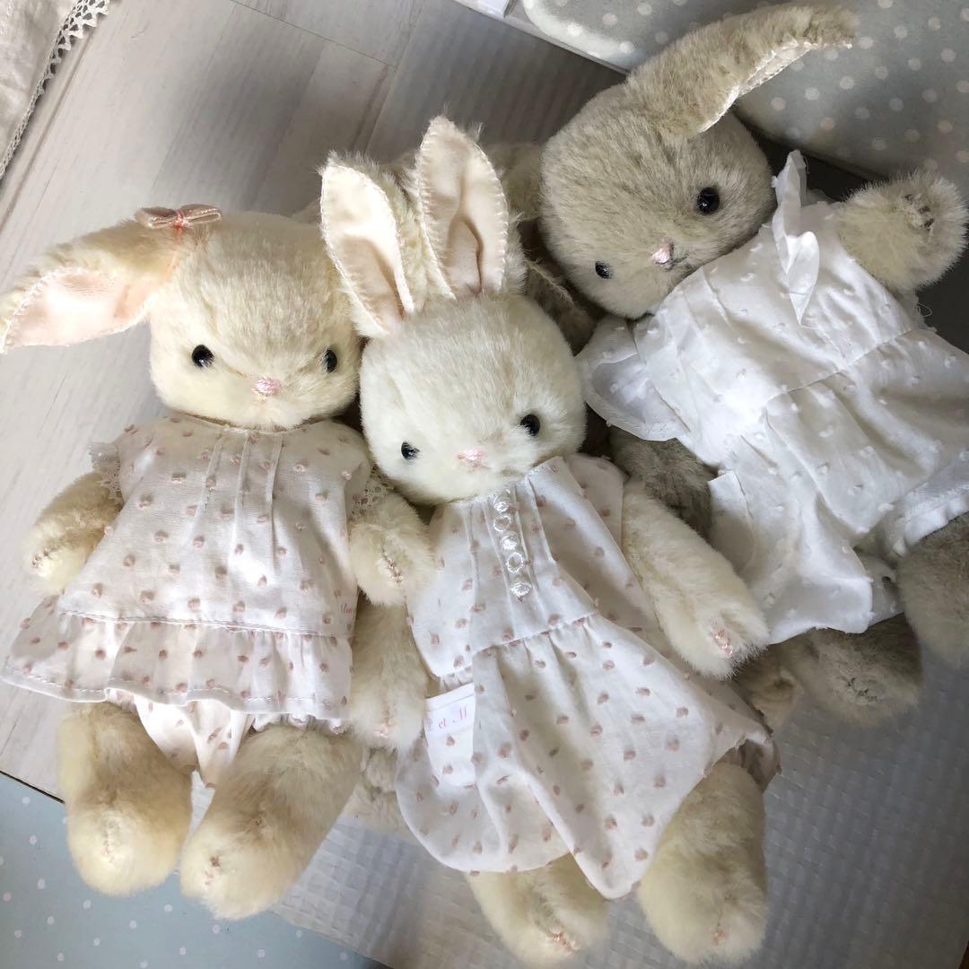 ハンドメイド　ベビーロップちゃん② うさぎのぬいぐるみ