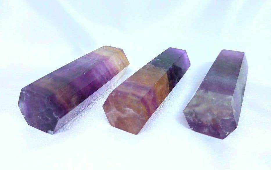 キャンディ フローライト　ポイント　3本セット　レインボー