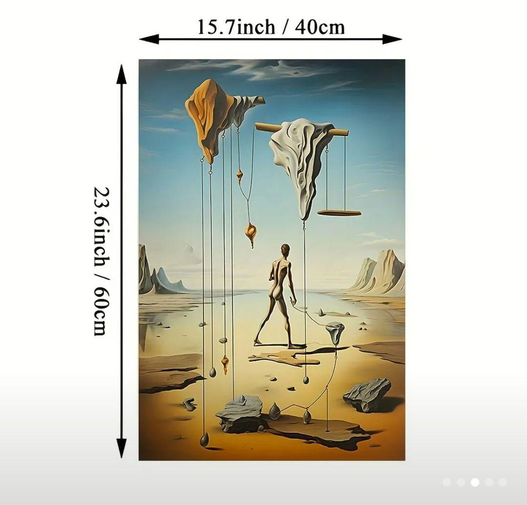 サルバドールダリ ☆ シュルレアリスム アクリル画 3点セット 大きめ