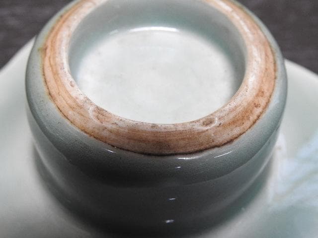 青磁盃台　2個　MA310