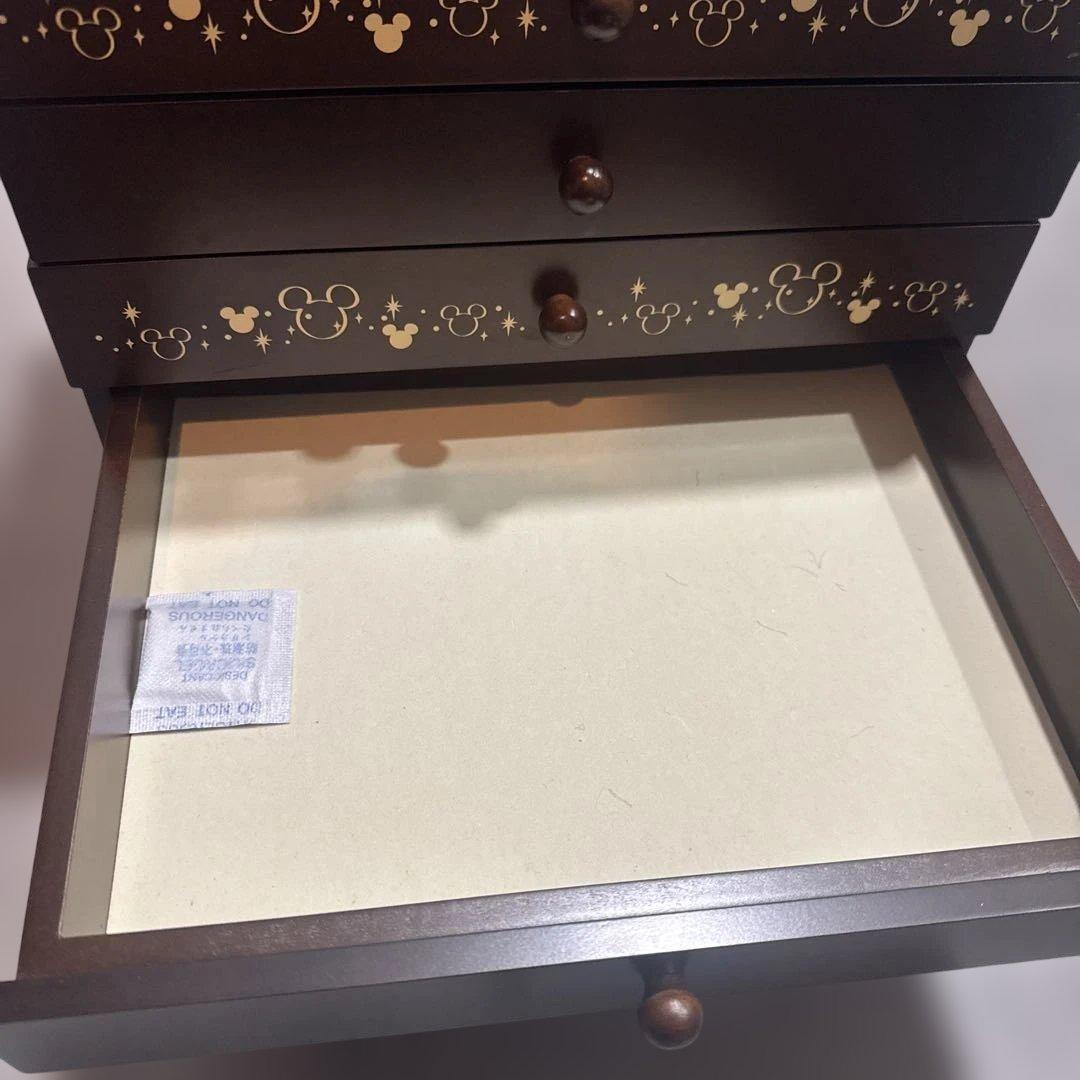 ベルメゾン　ディズニーアクセサリーケース　6段　ブラウン