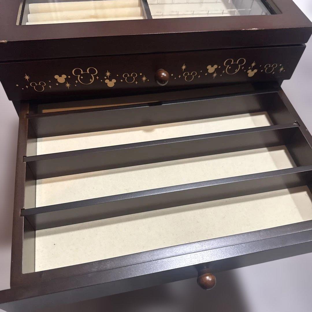 ベルメゾン　ディズニーアクセサリーケース　6段　ブラウン