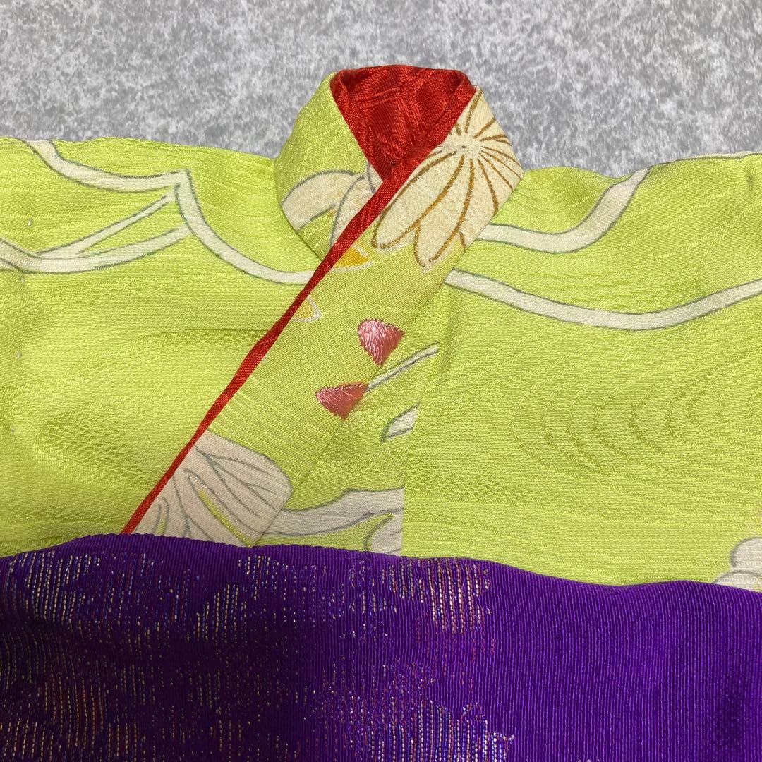 市松人形着物12ー13号兵児帯付き