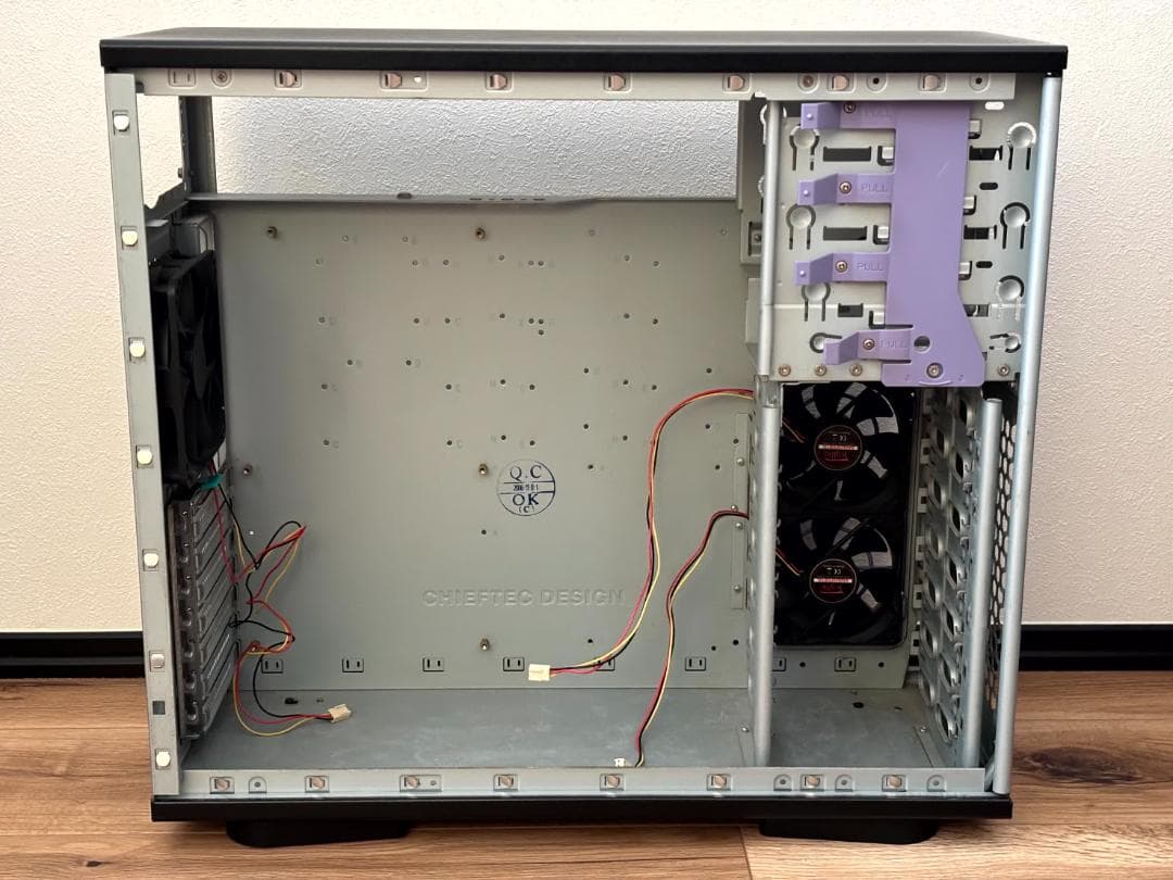 Owltech OWL-603AT(B)/N スチールPCケース ファン3個増設