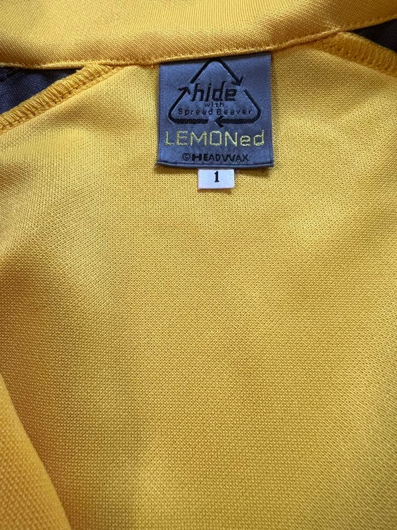 【美品】hide イエロー ジップアップジャージ hide刺繍