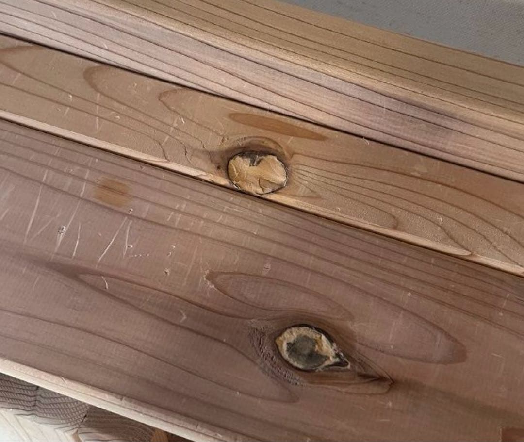 兵庫杉頑丈突っ張りラック 国産杉 無垢 無塗装 薄型 本棚 つっぱり ラック