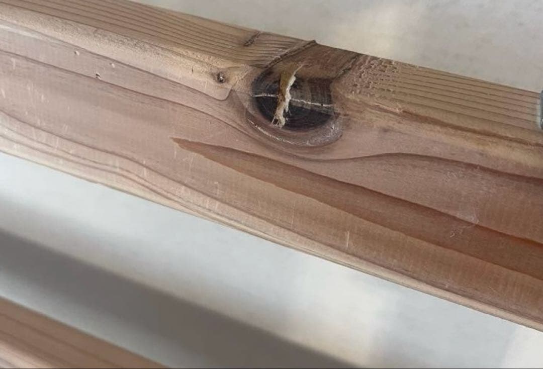 兵庫杉頑丈突っ張りラック 国産杉 無垢 無塗装 薄型 本棚 つっぱり ラック