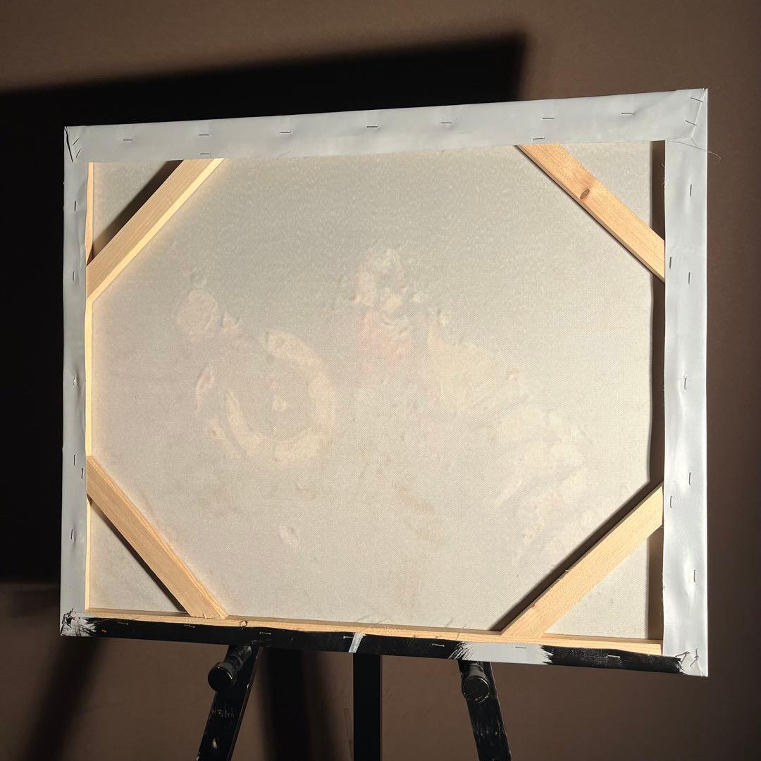 手書き油絵 Music monkey 絵画 インテリア 油彩画