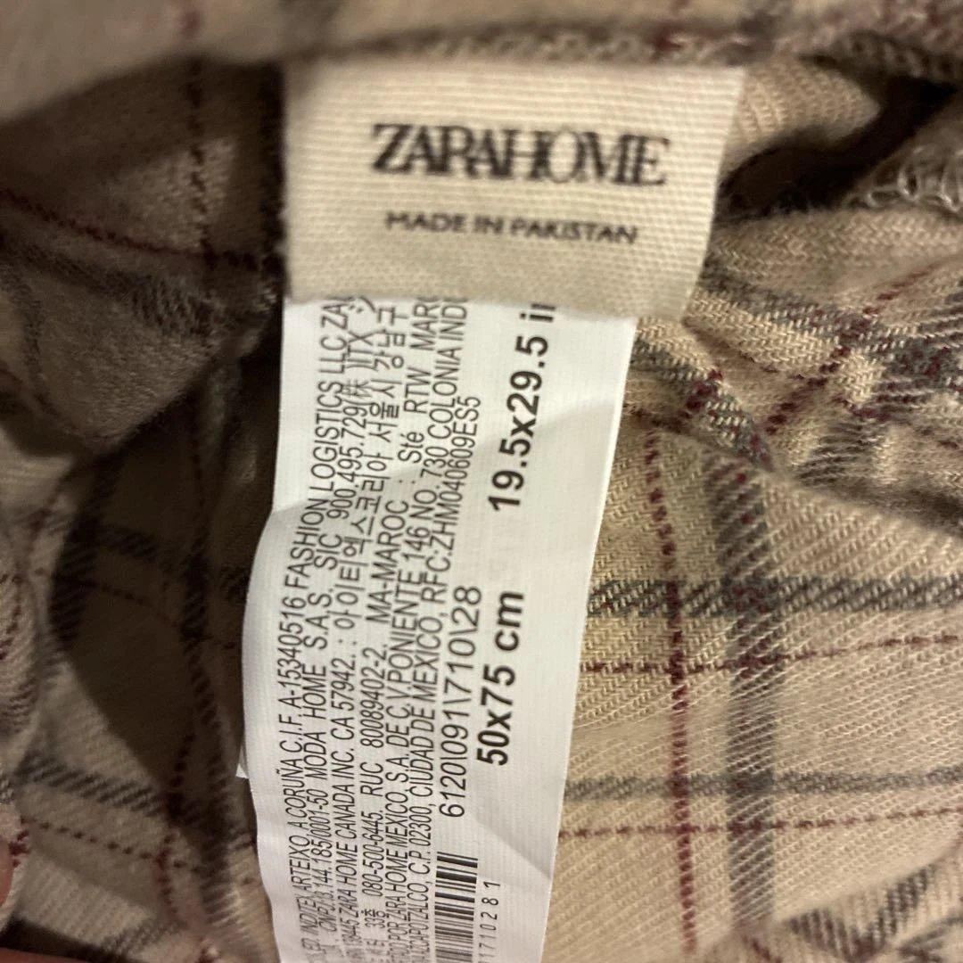 ZARA 柄掛け布団カバー&枕カバー2点クイーンサイズ　美品
