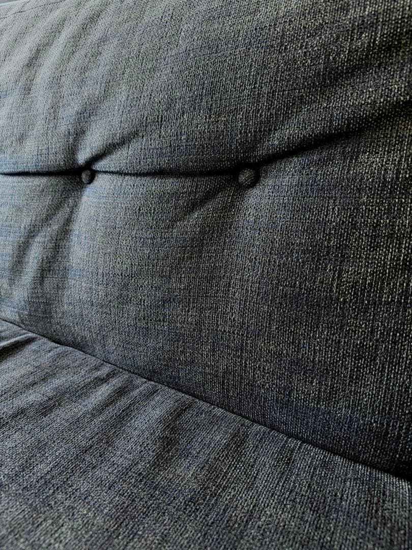 ACME Furniture 3人掛けソファー ブラウン×ネイビー